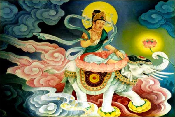 Tranh Bồ tát Phổ Hiền