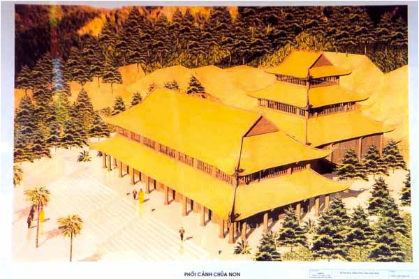 Bản vẽ phối cảnh chùa