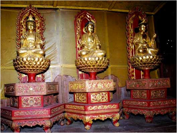 Tượng Di Đà Tam Tôn